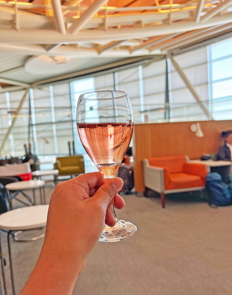 Chillin' at Skyteam Lounge at Vancouver Airport